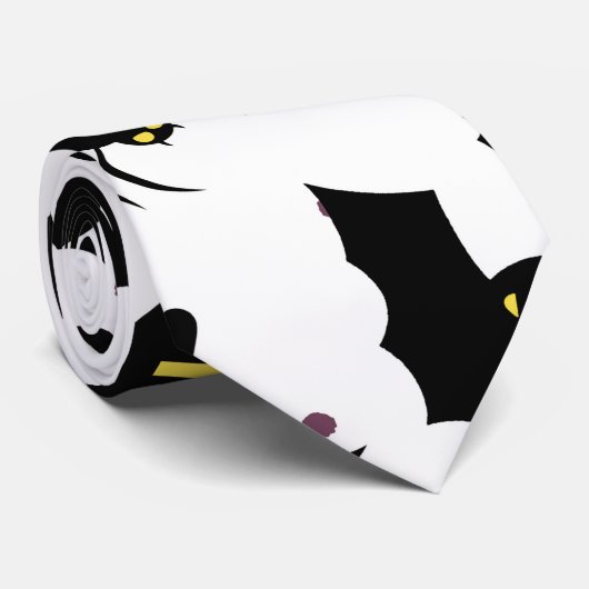 Halloween Pattern Stropdas (Opgerold)