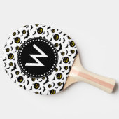 Halloween Pattern Tafeltennisbatje (Zijkant)