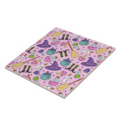 Halloween Pattern Tegeltje (Zijkant)