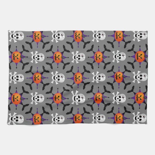 Halloween Pattern Theedoek (Horizontaal)