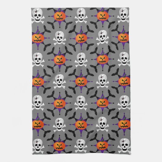 Halloween Pattern Theedoek (Verticaal)