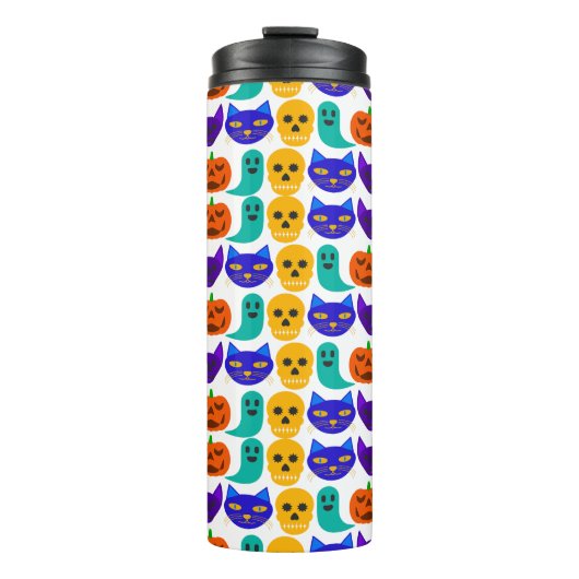 Halloween Pattern Thermal Tumbler Thermosbeker (Voorkant)