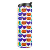 Halloween Pattern Thermal Tumbler Thermosbeker (Gedraaid links)