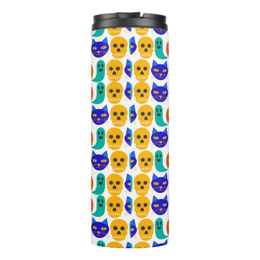 Halloween Pattern Thermal Tumbler Thermosbeker (Achterkant)