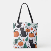 Halloween Pattern Tote Bag (Achterkant)