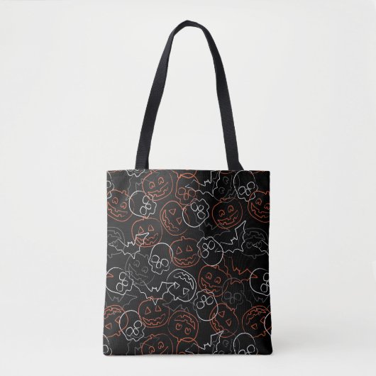 Halloween Pattern Tote Bag (Voorkant)