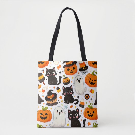 Halloween Pattern Tote Bag (Voorkant)