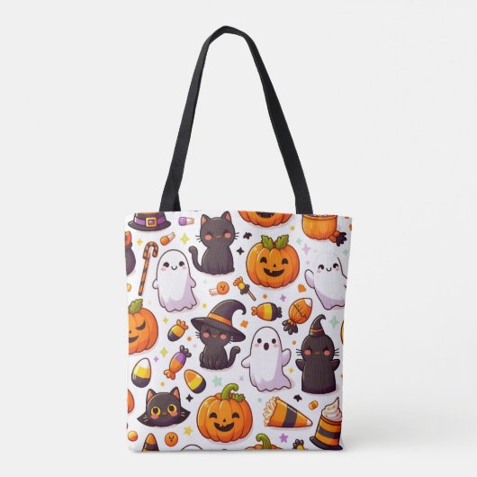 Halloween Pattern Tote Bag (Achterkant)