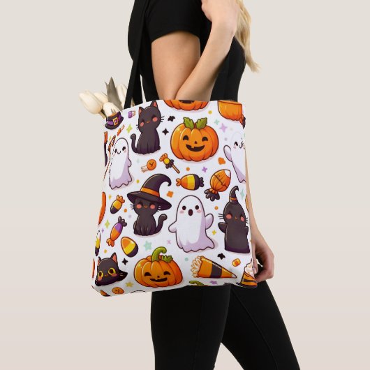 Halloween Pattern Tote Bag (Dichtbij)