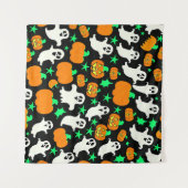 Halloween Pattern Wandkleed (Voorkant (horizontaal))