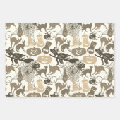 Halloween Pattern Witch Pet Cat Spider 3 Neutraal Inpakpapier Vel (Voorkant 2)