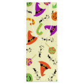 Halloween Pattern Yellow Background Wine Gift Bag Wijn Cadeautas (Achterkant)