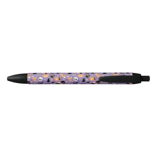 Halloween Pattern Zwarte Inkt Pen (Achterkant)