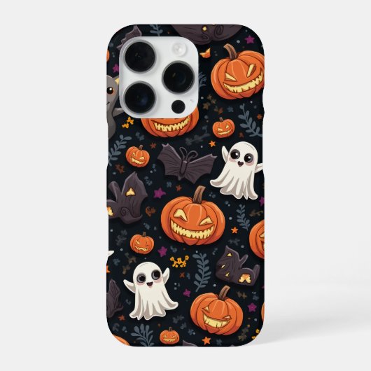 Halloween patterned iPhone hoesje iPhone 16 Pro Hoesje (Achterkant)