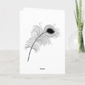 Halloween-pauwenveer Kaart (Achterkant)