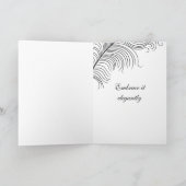 Halloween-pauwenveer Kaart (Binnen)