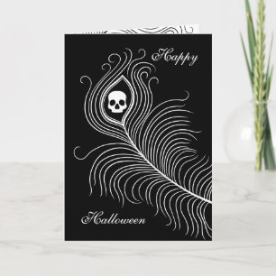 Halloween-pauwenveer Kaart