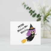 Halloween PCOS maakt me tot onbehagen Briefkaart (Staand voorkant)