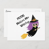 Halloween PCOS maakt me tot onbehagen Briefkaart (Voorkant / Achterkant)