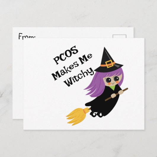 Halloween PCOS maakt me tot onbehagen Briefkaart (Voorkant / Achterkant)