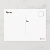 Halloween PCOS maakt me tot onbehagen Briefkaart (Achterkant)