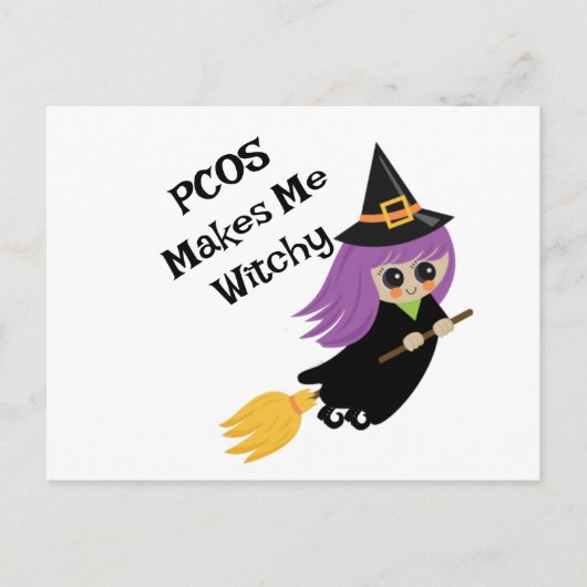 Halloween PCOS maakt me tot onbehagen Briefkaart (Voorkant)