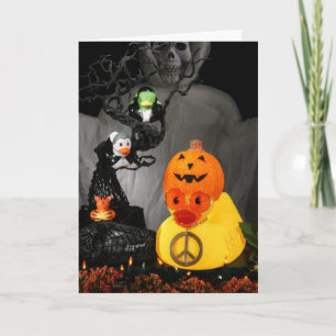 Halloween Peace Ducky Kaart