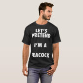 Halloween Peacock Costume Shirt, Pretend I'm A Pea T-shirt (Voorkant volledig)