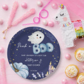 Halloween Peek a boo baby shower servies Papieren Bordje (Feest)