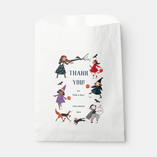 Halloween Peek a Boo Schattige Baby shower Bedankzakje (Voorkant)