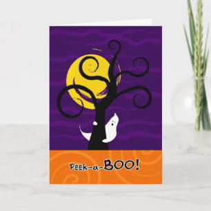Halloween Peek-a-BOO Wenskaart Kaart