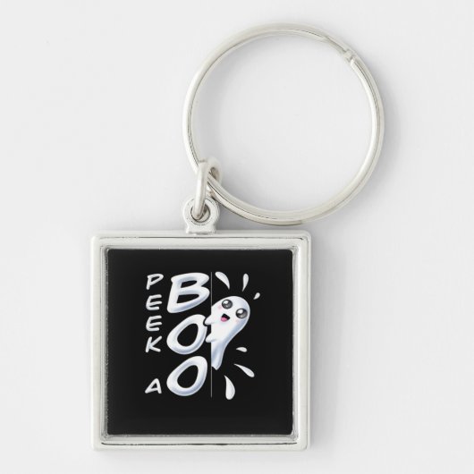 Halloween Peekabo Halloween kostuum Sleutelhanger (Voorkant)