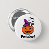 Halloween Peekaboo Ronde Button 5,7 Cm (Voorkant /achterkant)