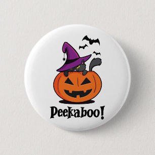 Halloween Peekaboo Ronde Button 5,7 Cm