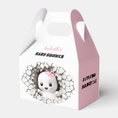 Halloween Peeking Boo Girl Baby shower Favoriete B Bedankdoosjes (Achterkant)