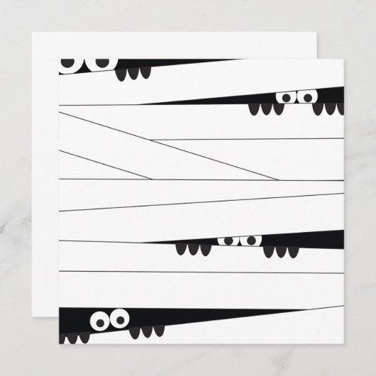 Halloween Peeking Mummy (Voorkant / Achterkant)