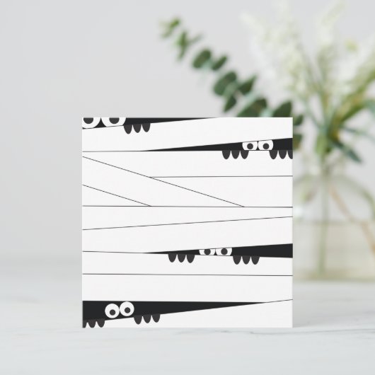 Halloween Peeking Mummy (Staand voorkant)