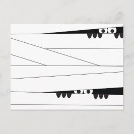 Halloween Peeking Mummy Briefkaart