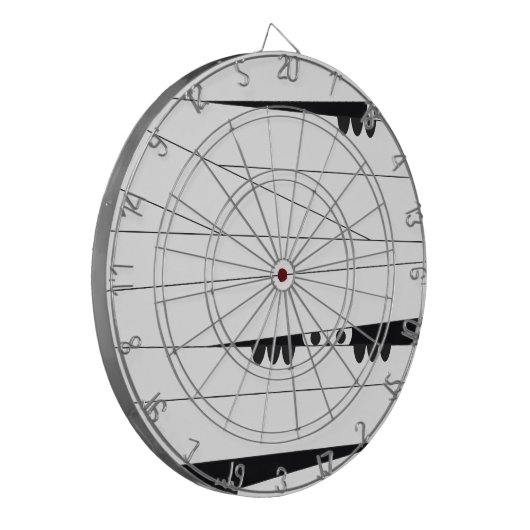 Halloween Peeking Mummy Dartbord (Voorkant Links)