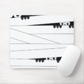 Halloween Peeking Mummy Muismat (Met muis)