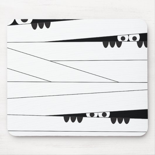 Halloween Peeking Mummy Muismat (Voorkant)