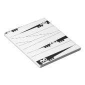 Halloween Peeking Mummy Notitieblok (Schuin)