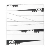 Halloween Peeking Mummy Notitieblok (Voorkant)