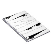 Halloween Peeking Mummy Notitieboek (Rechterzijde)