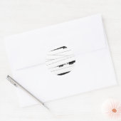 Halloween Peeking Mummy Ronde Sticker (Envelop)