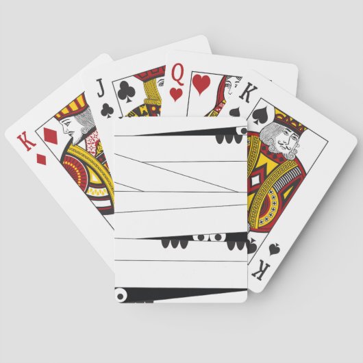 Halloween Peeking Mummy Speelkaarten (Achterkant)