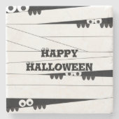 Halloween Peeking Mummy Stenen Onderzetter (Voorkant)