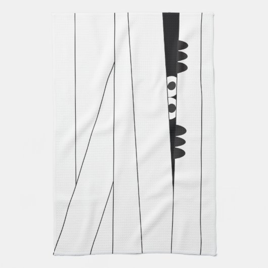 Halloween Peeking Mummy Theedoek (Verticaal)