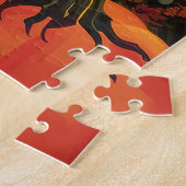 Halloween pekinees vampier pompoenen eng legpuzzel (Zijkant)