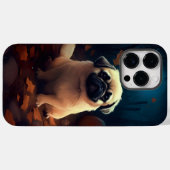 Halloween Pekingese with Pumpkins Scary Case-Mate iPhone Case (Achterkant (horizontaal))
